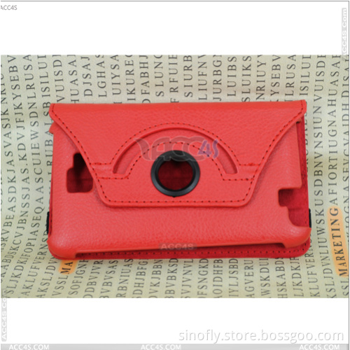 360 Degree Rotatable Litchi Pattern Leather Case for Samsung Galaxy Note I9220